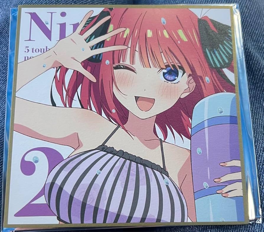 Amazon.co.jp: 五等分の花嫁 入場者特典 色紙 水着ver 中野二乃