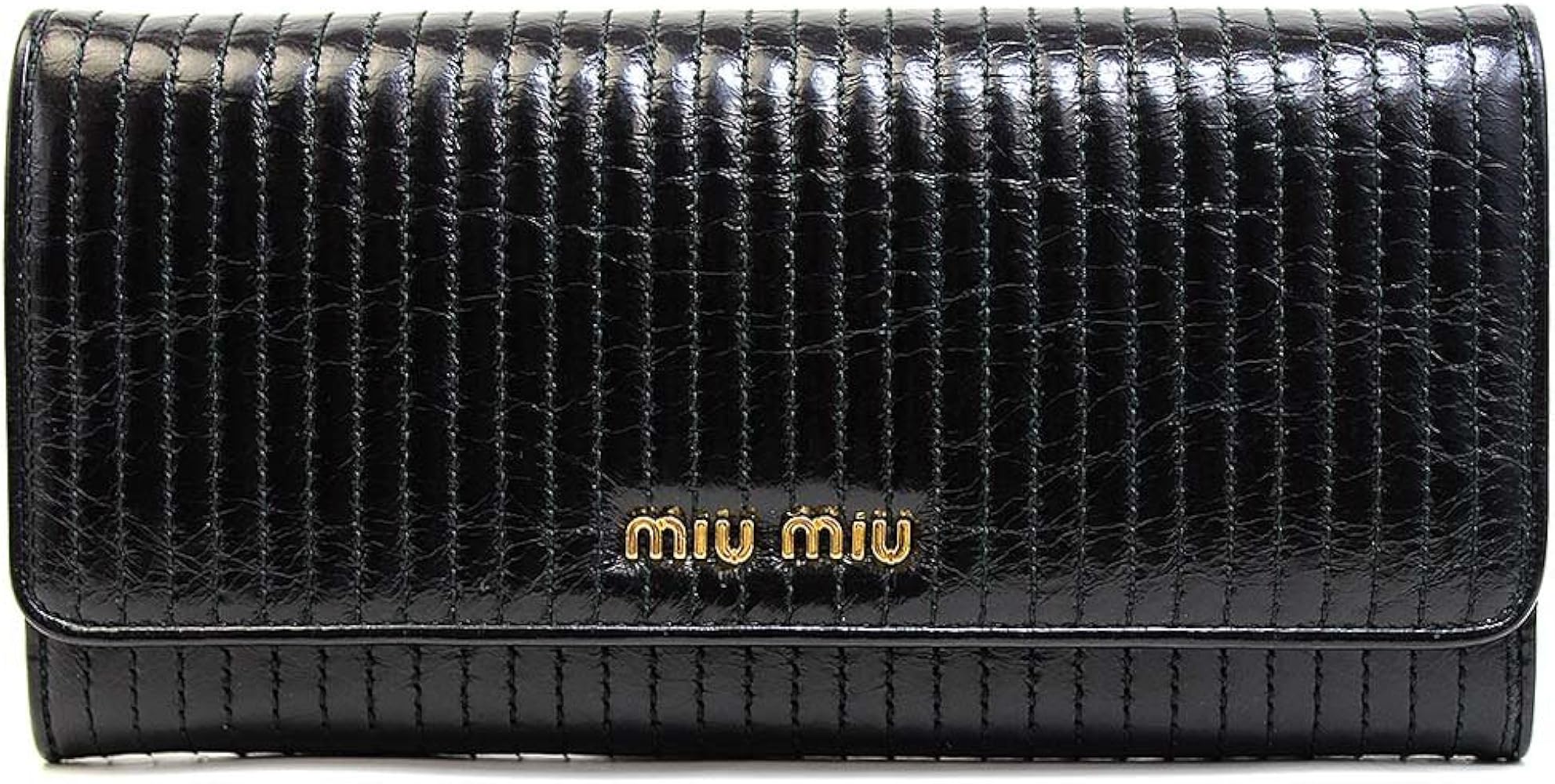 Amazon | ［ミュウミュウ］MIUMIU 長財布 レザー ブラック レディース