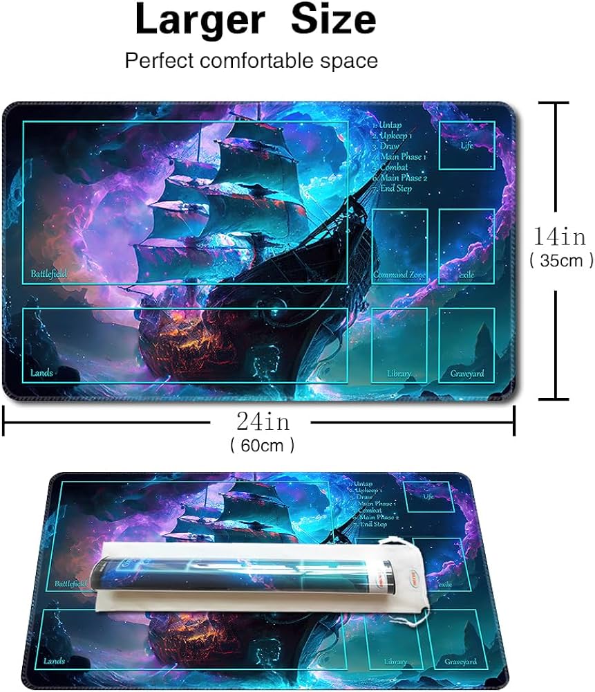 Amazon | MTG プレイマット プラスチック収納チューブとバッグ付き