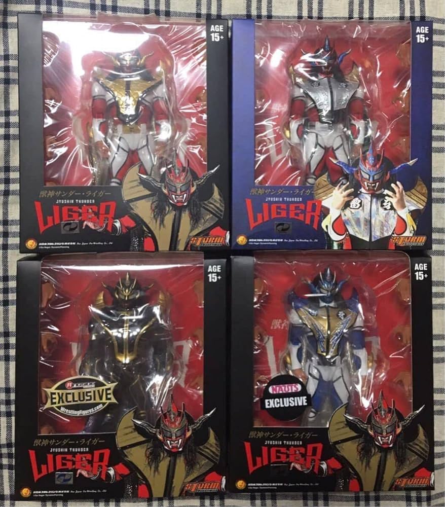 Amazon | 5体セット 獣神 サンダー ライガー アクション フィギュア
