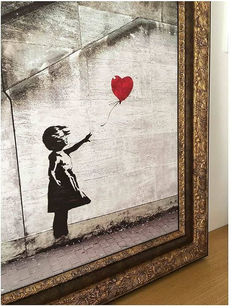 Amazon.co.jp: 美工社 アートパネル Banksy （バンクシー） Love is in