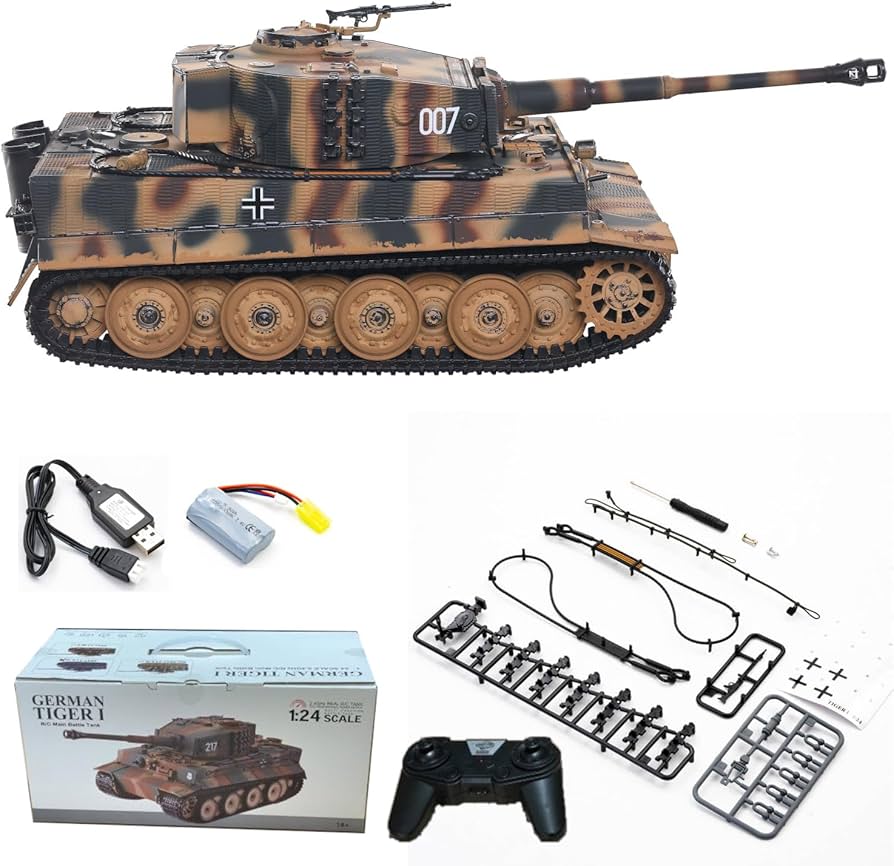 Amazon.com: POCO DIVO German Tiger I Heavy Tank, 1/24 Infrared IR