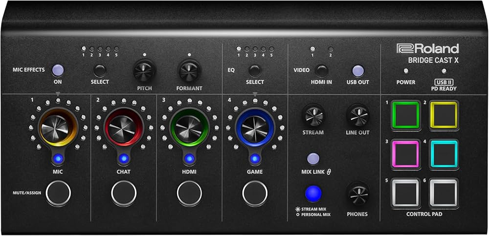 Roland BRIDGE CAST X Dual Bus Gaming Mixer & Video Capture | Pro