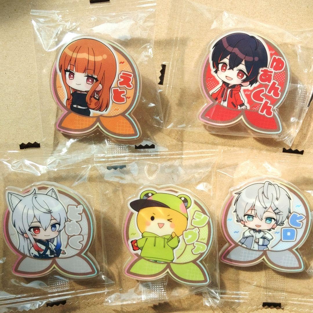 Amazon.co.jp: カラフルピーチ アクリルクリップ えと ゆあんくん ど