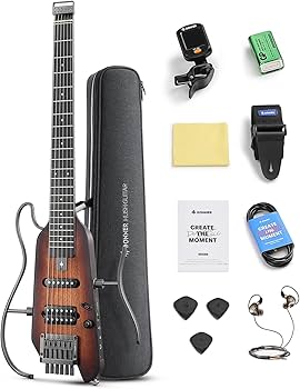 Amazon.com: Donner HUSH X Electric Guitar Kit - Featherlight
