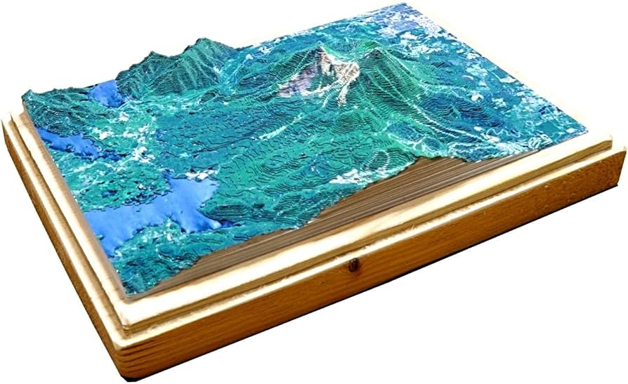 Amazon.co.jp: 紙岳「磐梯山10万分の1(夏)」(キット) : ホビー