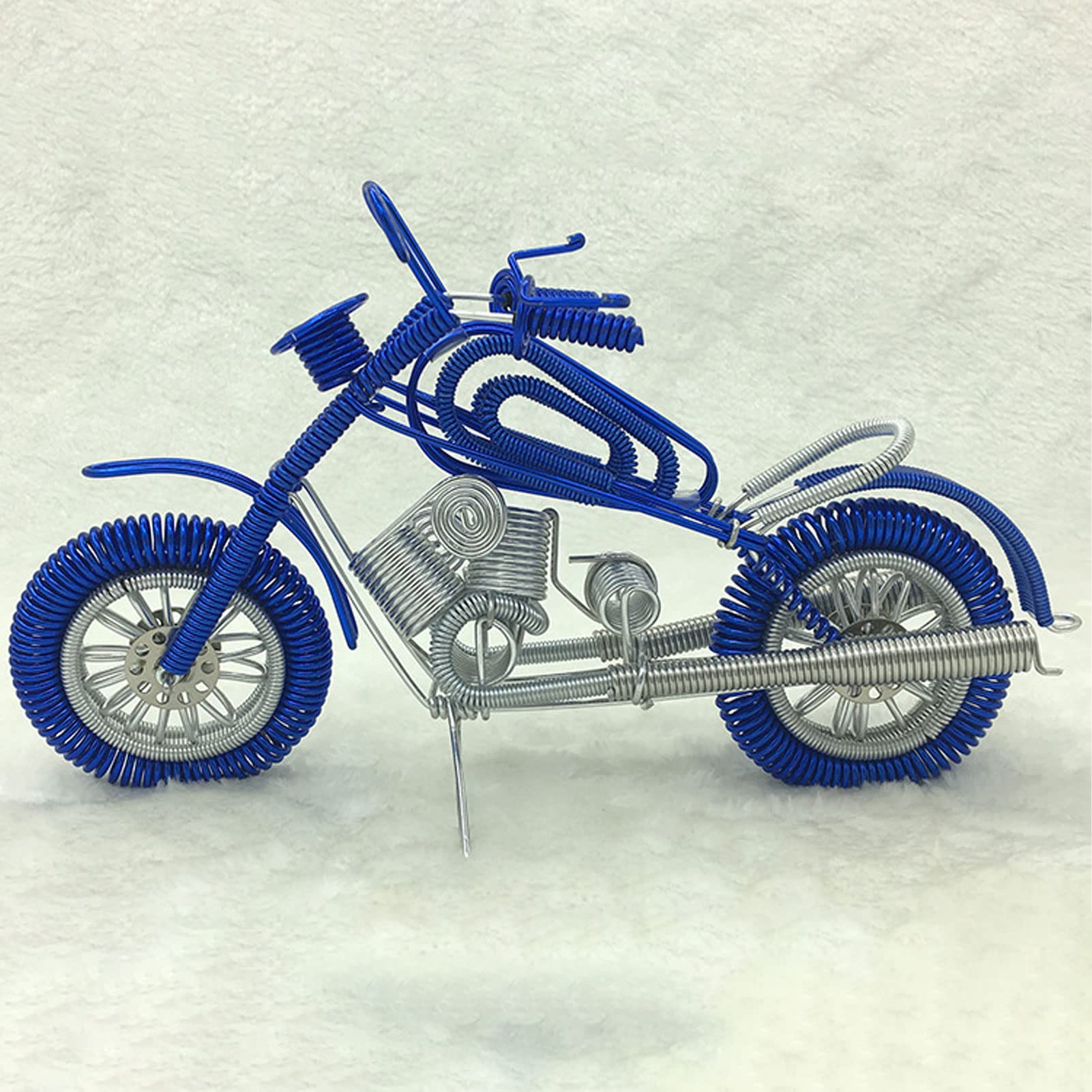 Amazon.co.jp: オートバイの彫刻、金属製のオートバイ アート、手作り