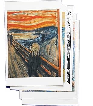 Amazon | puikko ポストカード ムンク「叫び」（5枚セット） | ポスト