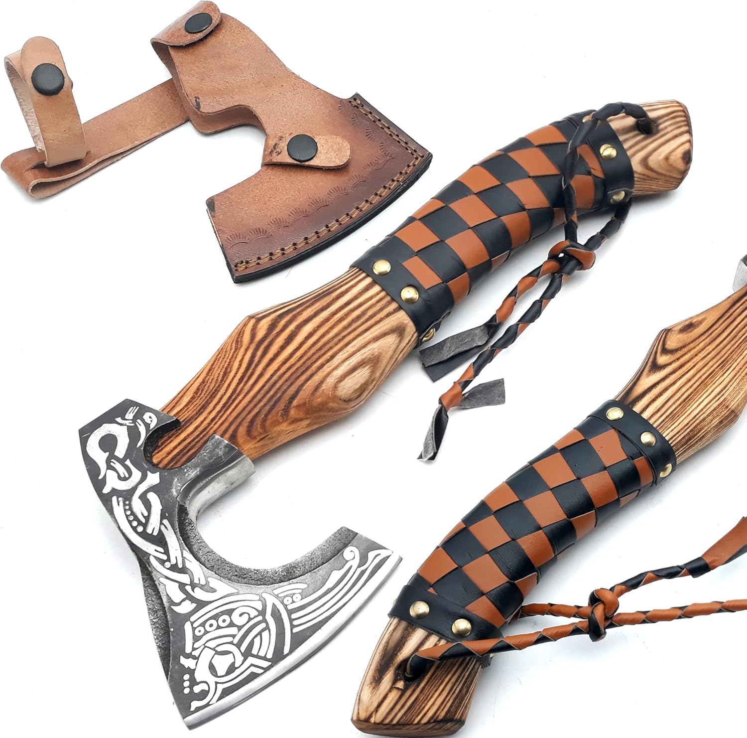 Amazon | NIFDO 小型バイキング斧 リアルウッドスプリッター キャンプ