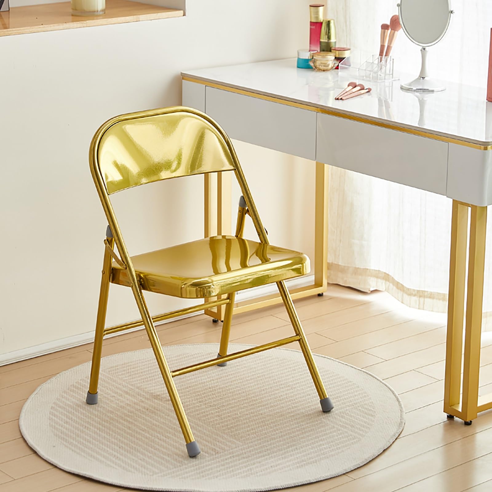 Amazon.com: XTRYBHD Metal Folding Chairs, Portable Stackable Event