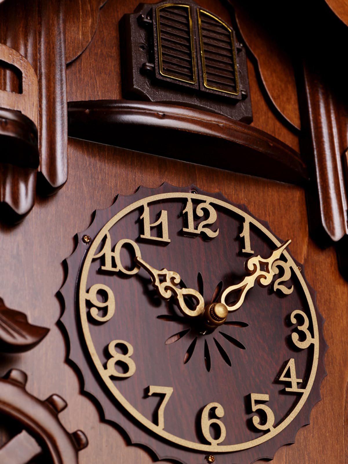 Amazon.co.jp: 鳩時計、壁掛け時計、正時に時間を告げる、アンティーク