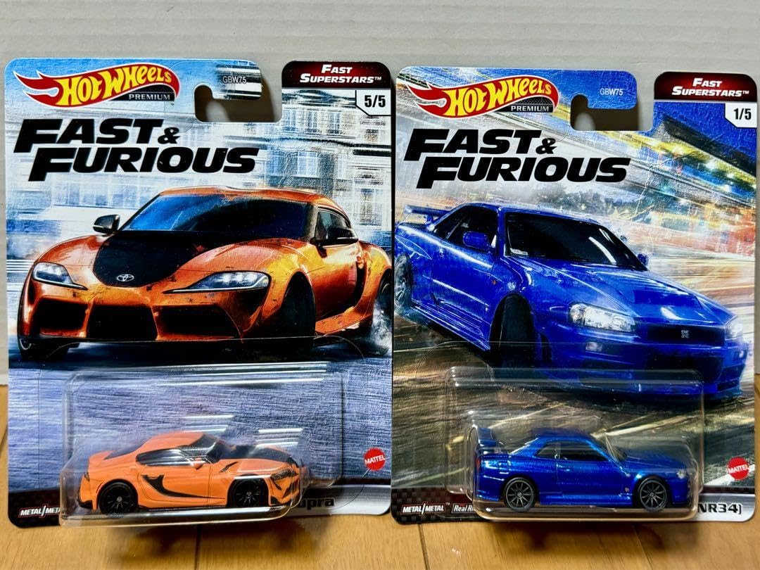 Amazon.co.jp: ワイルドスピード ホットウィール gt-r スープラ 2台