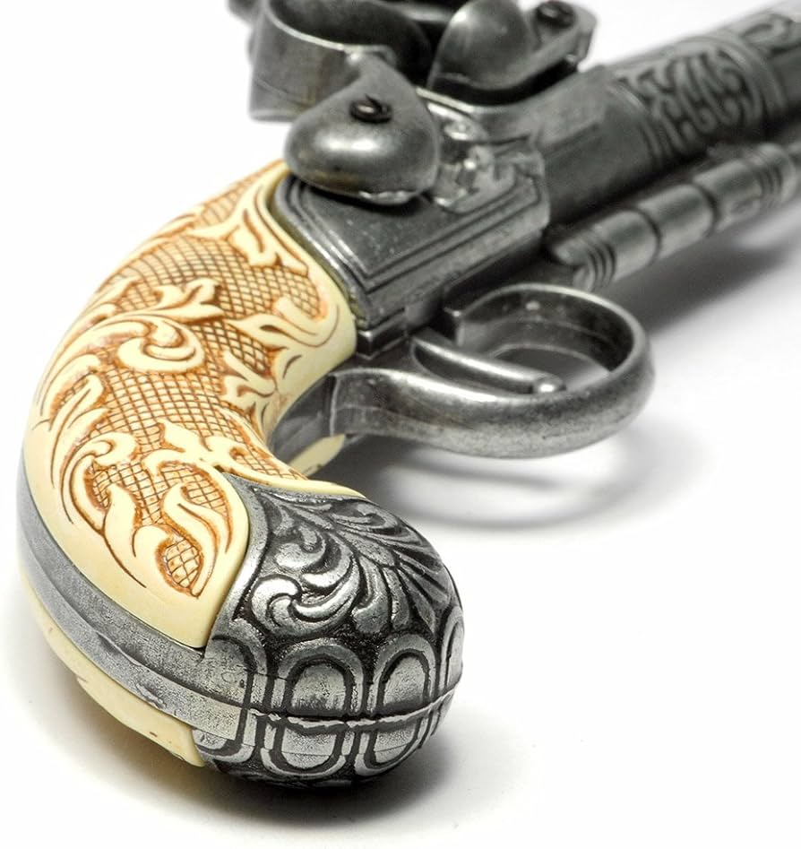 Amazon.co.jp: スペイン製 フリントロック式 古式銃 レプリカ 白