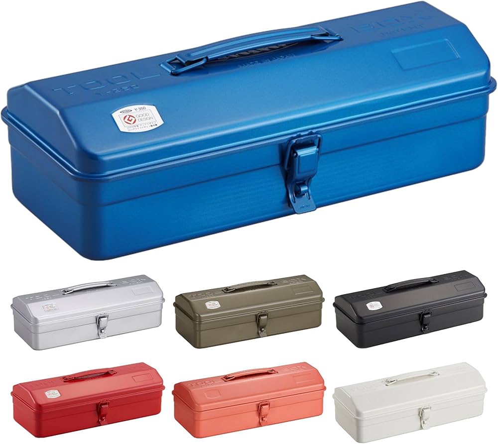 Amazon | 東洋スチール(TOYO) スチール製山形工具箱 Y-350 ブルー【幅