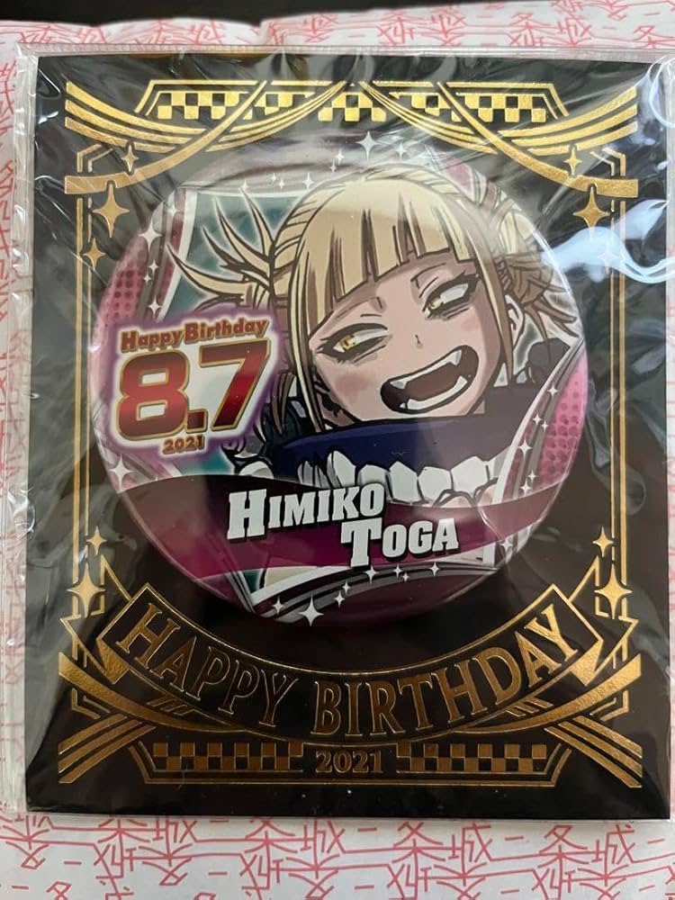 Amazon.co.jp: ヒロアカ トガヒミコ 缶バッジ 誕生日グッズ : おもちゃ