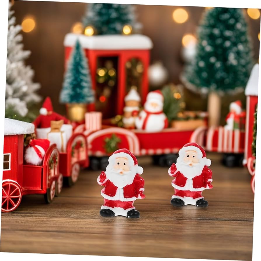 Amazon | Frcolor 12個のミニサンタクロス小さなサンタクロス人形