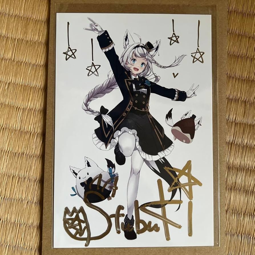 Amazon.co.jp: 白上フブキ 誕生日記念グッズ2020 直筆サインポスト