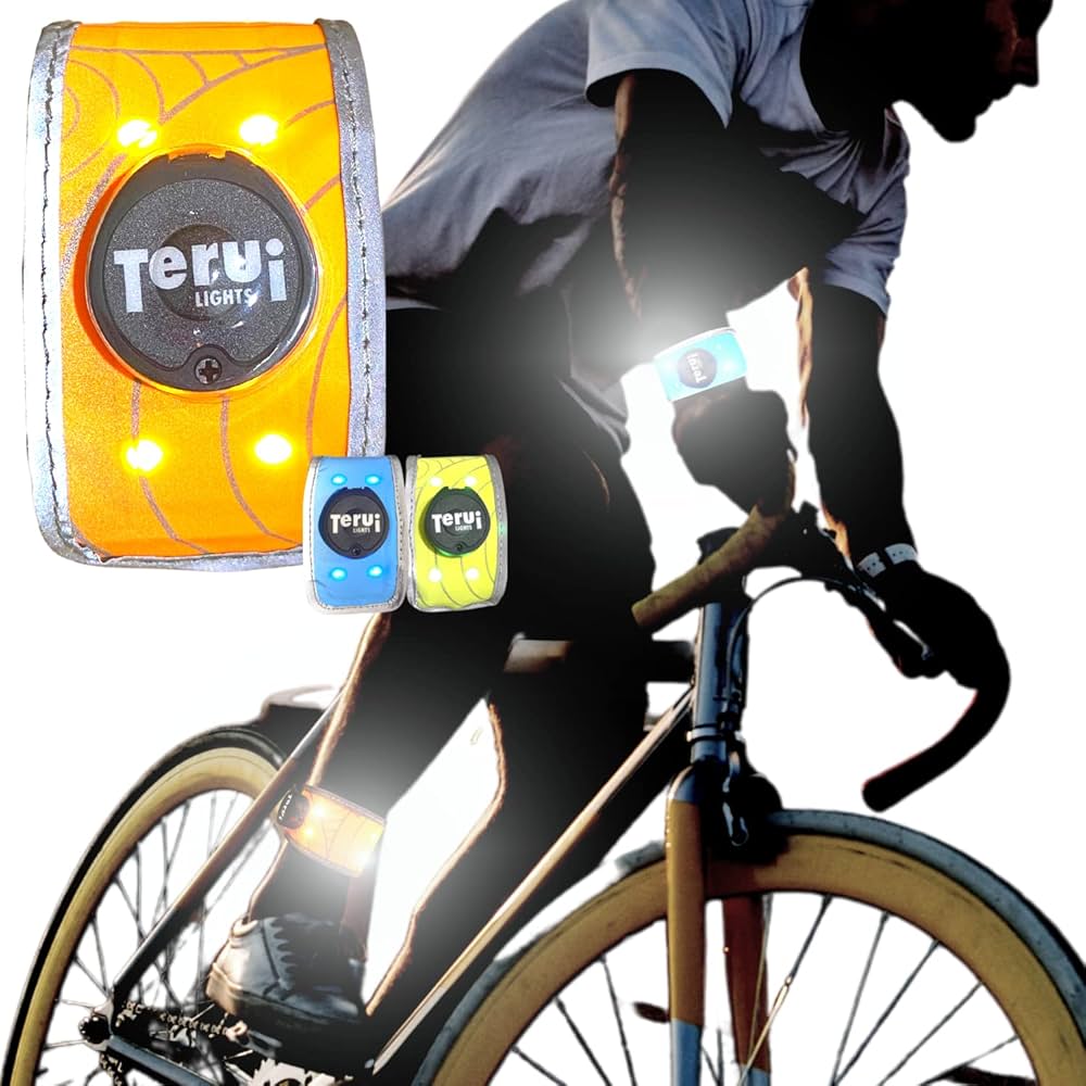Amazon | TERUI Lights ランニング ライト 充電式 スラップ 反射バンド