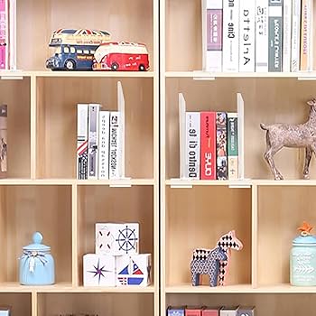 Amazon｜4個棚仕切りセット アクリル製 本立て 棚ディバイダー 透明