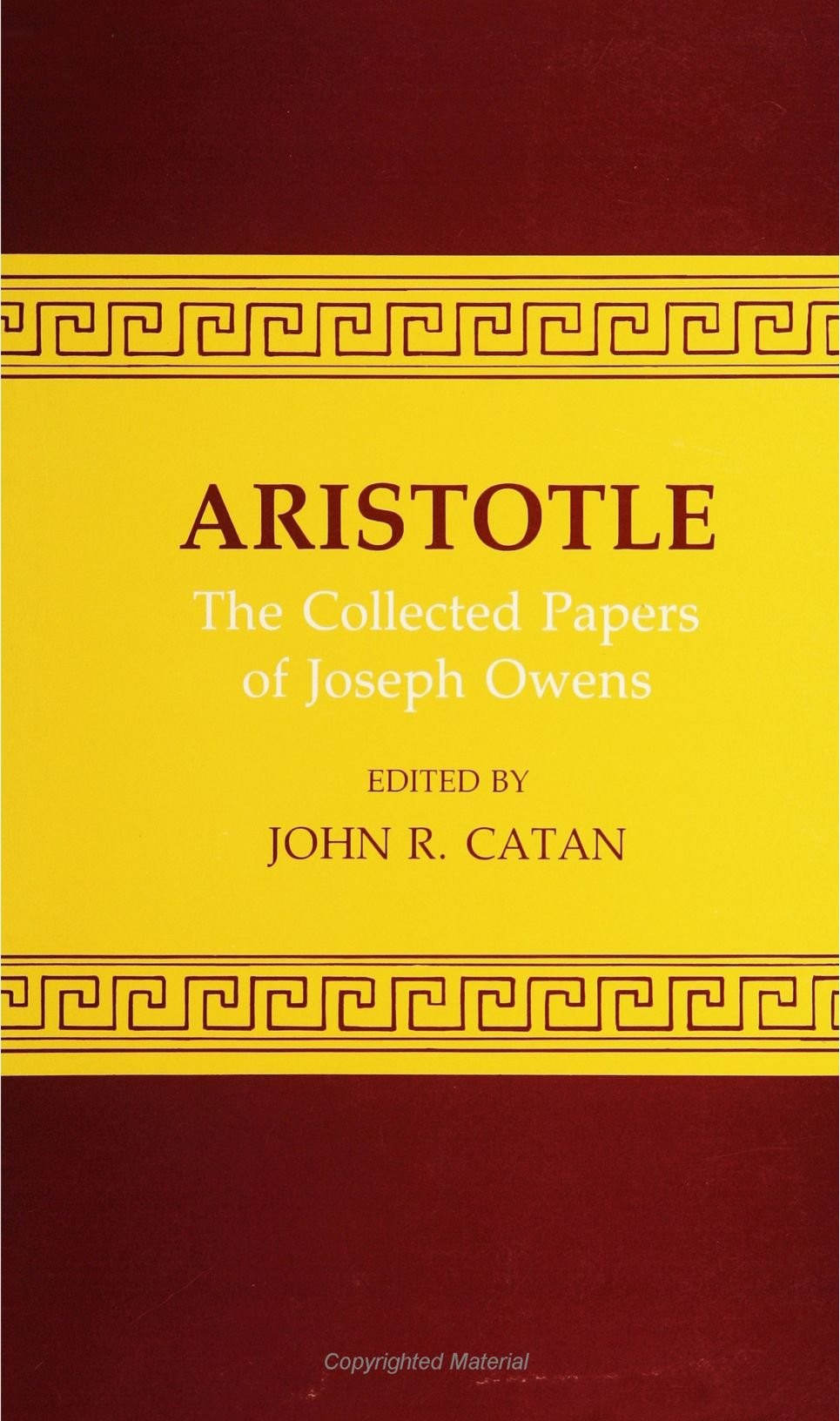 Amazon | Aristotle: The Collected Papers of Joseph Owens | Catan