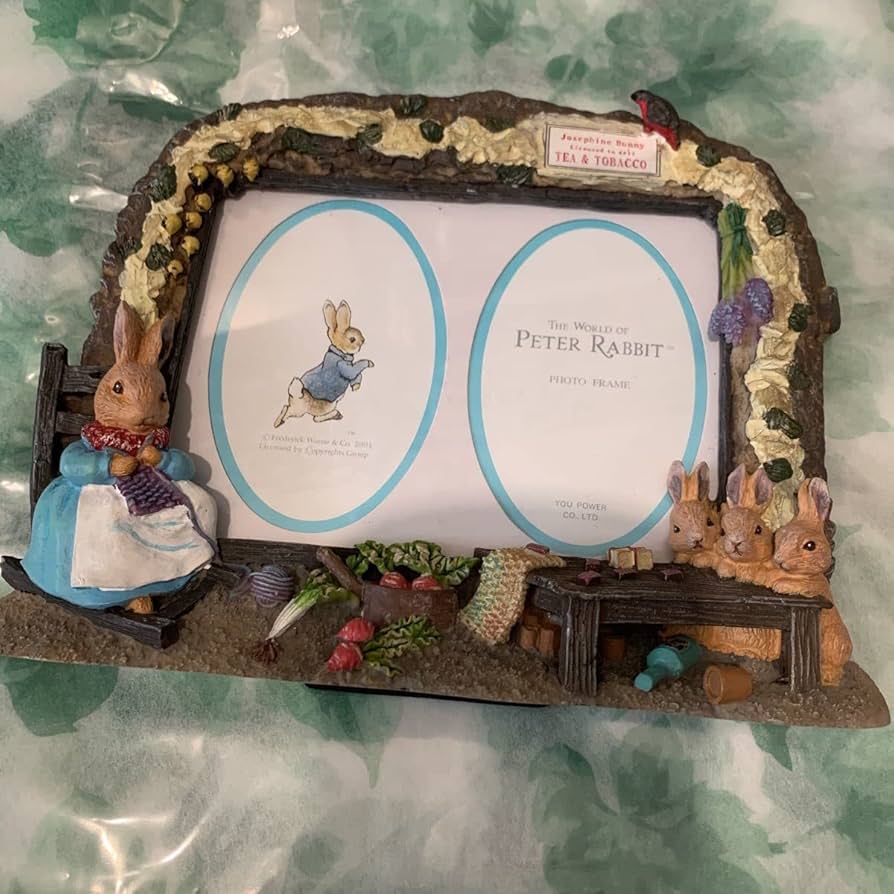 Amazon.co.jp: ピーターラビット フォトフレーム 写真立て モルタル