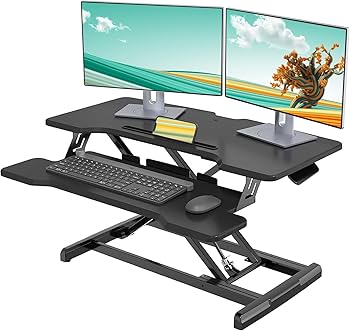 Amazon | GIBBON MOUNTS スタンディグデスク 卓上 昇降式 幅77×40cm 高