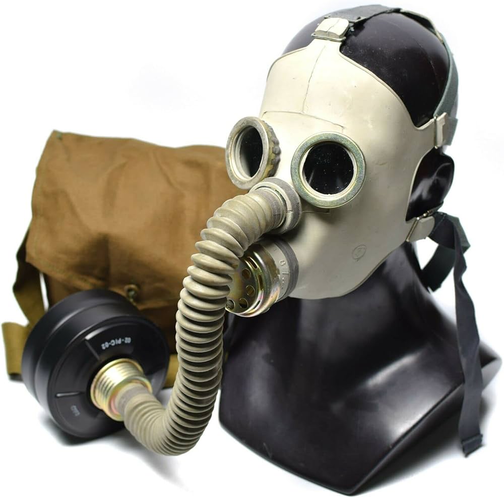 Amazon.co.jp: 【本物】ソ連製 ソビエト軍 ガスマスク 防毒マスクPDF-7