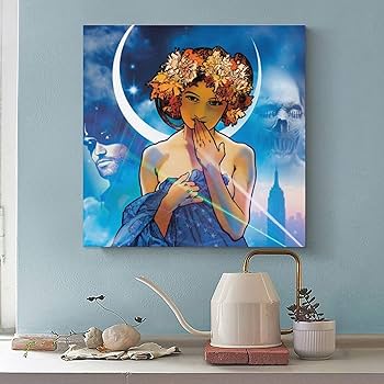 Amazon.co.jp: Alphonse Muchaアルフォンス・ミュシャ《月と星