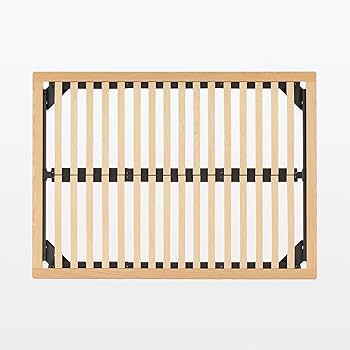 Amazon｜無印良品 木製ベッドフレーム ダブルサイズ 幅147×奥行202×高