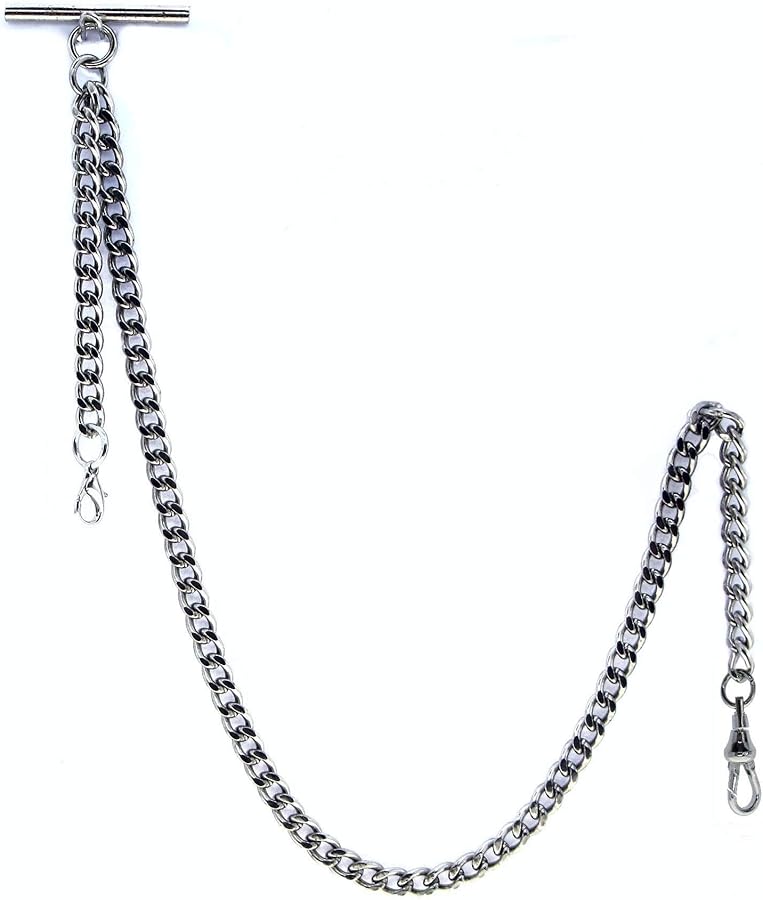 Amazon.co.jp: アルバートチェーン - シルバーポケット懐中時計