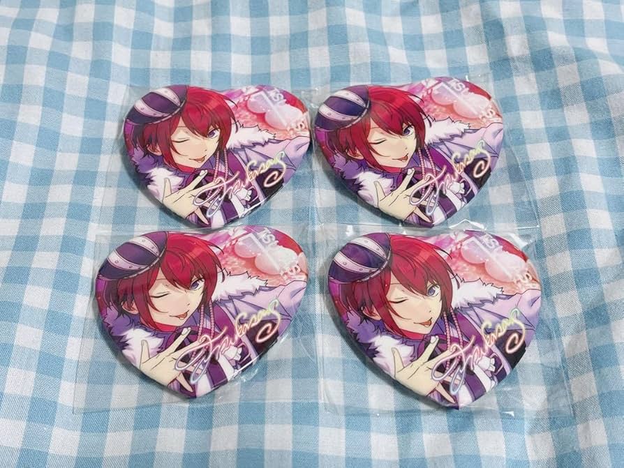 あんさんぶるスターズ!! ハート缶バッジ 返礼祭 朱桜司 50かん