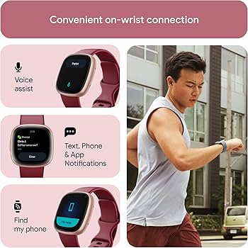 Amazon | 【Suica対応】Fitbit Versa 4 スマートウォッチ ビート