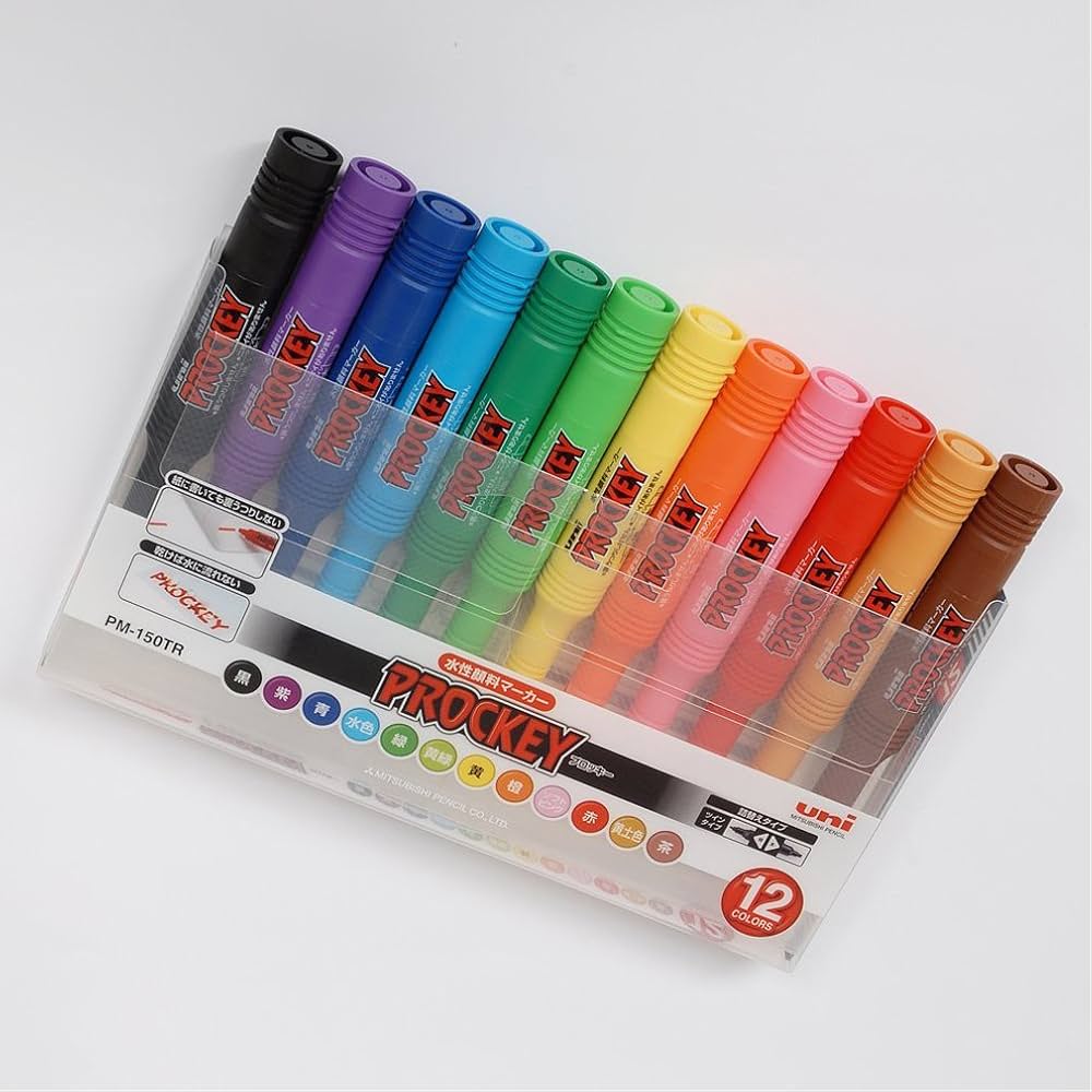 Amazon.co.jp: 三菱鉛筆 水性サインペン プロッキーツイン 細字+太字