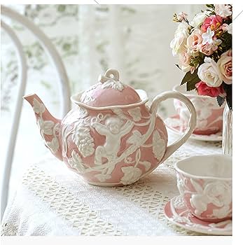 Amazon｜1客セット カップ＆ソーサー ティーカップセット ティーポット