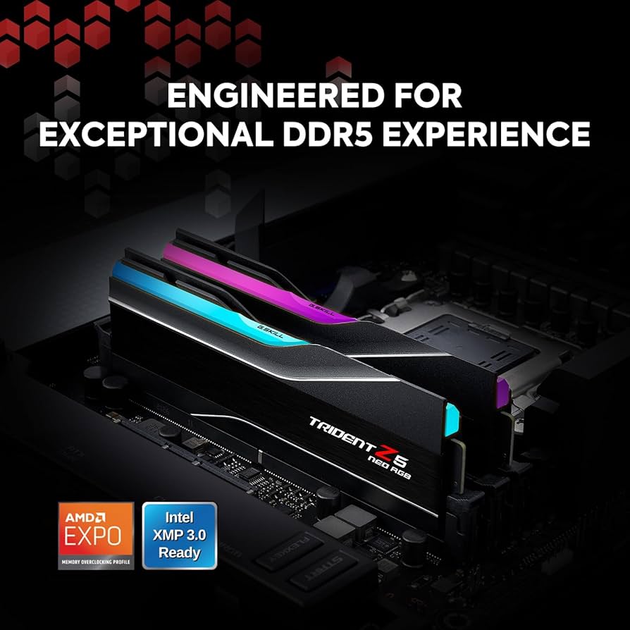 G.SKILL Trident Z5 Neo RGB Series DDR5 RAM (AMD Expo & Intel XMP