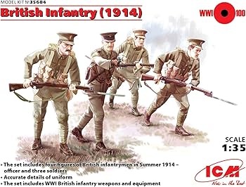 Amazon | ICM 1/35 第一次世界大戦 イギリス歩兵 1914 プラモデル