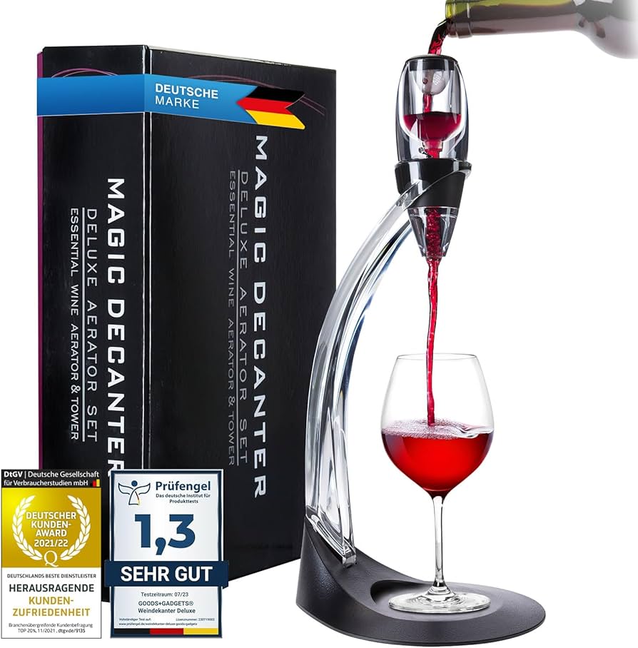 Deluxe Magic Decanter Wine Aerator with Stand - Luxury Wine
