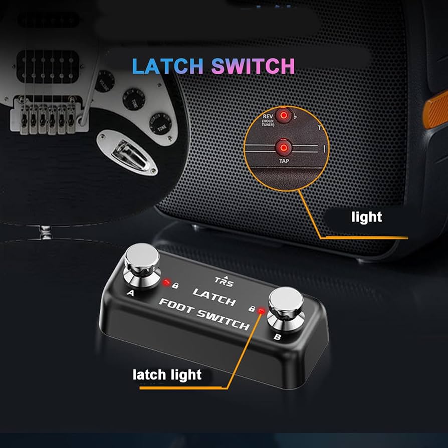 Amazon | デュアルフットスイッチラッチペダル 2ウェイペダル フット