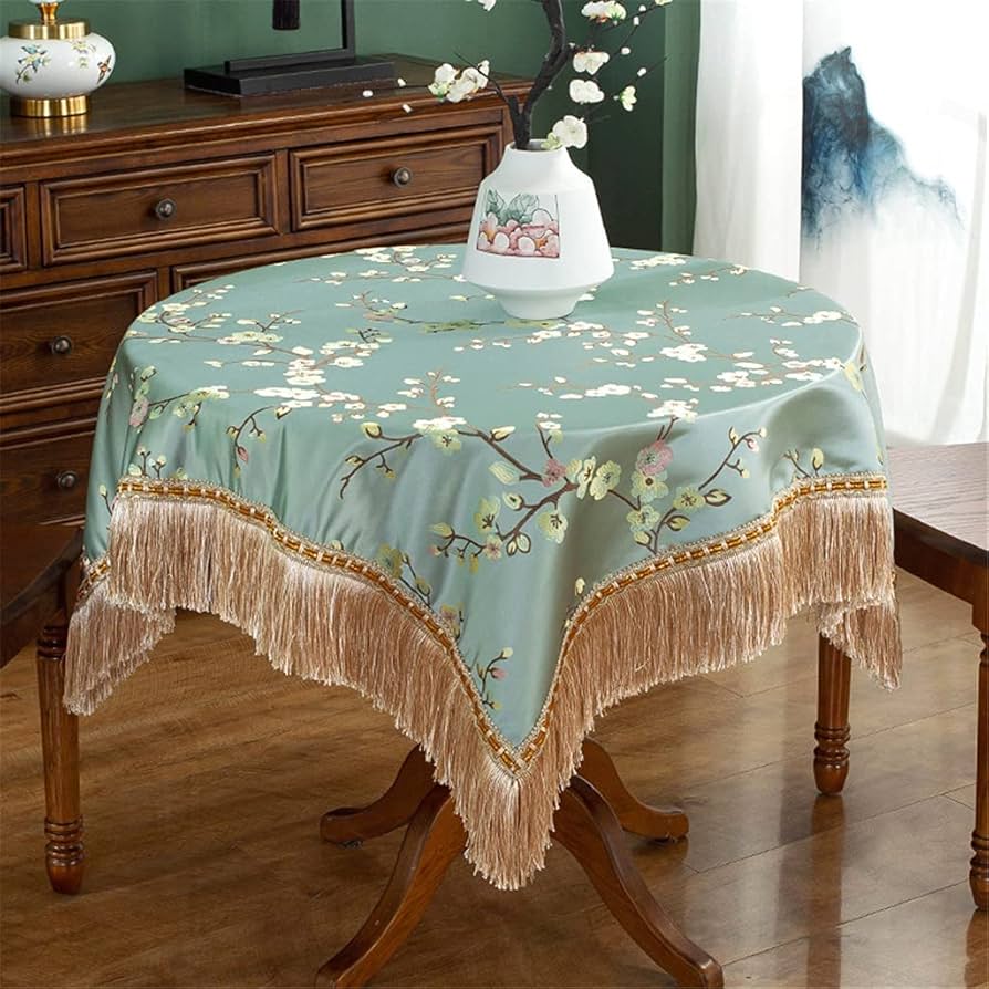 Amazon｜ラウンドテーブルクロス 中華風テーブルクロス ラウンド