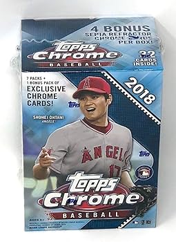 Amazon.co.jp: Topps 2018 Chrome Baseball Mass Value Box (8 Packs