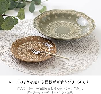 Amazon.co.jp: マルサン近藤(Marusankondo) 美濃焼 La dentelle(ラ