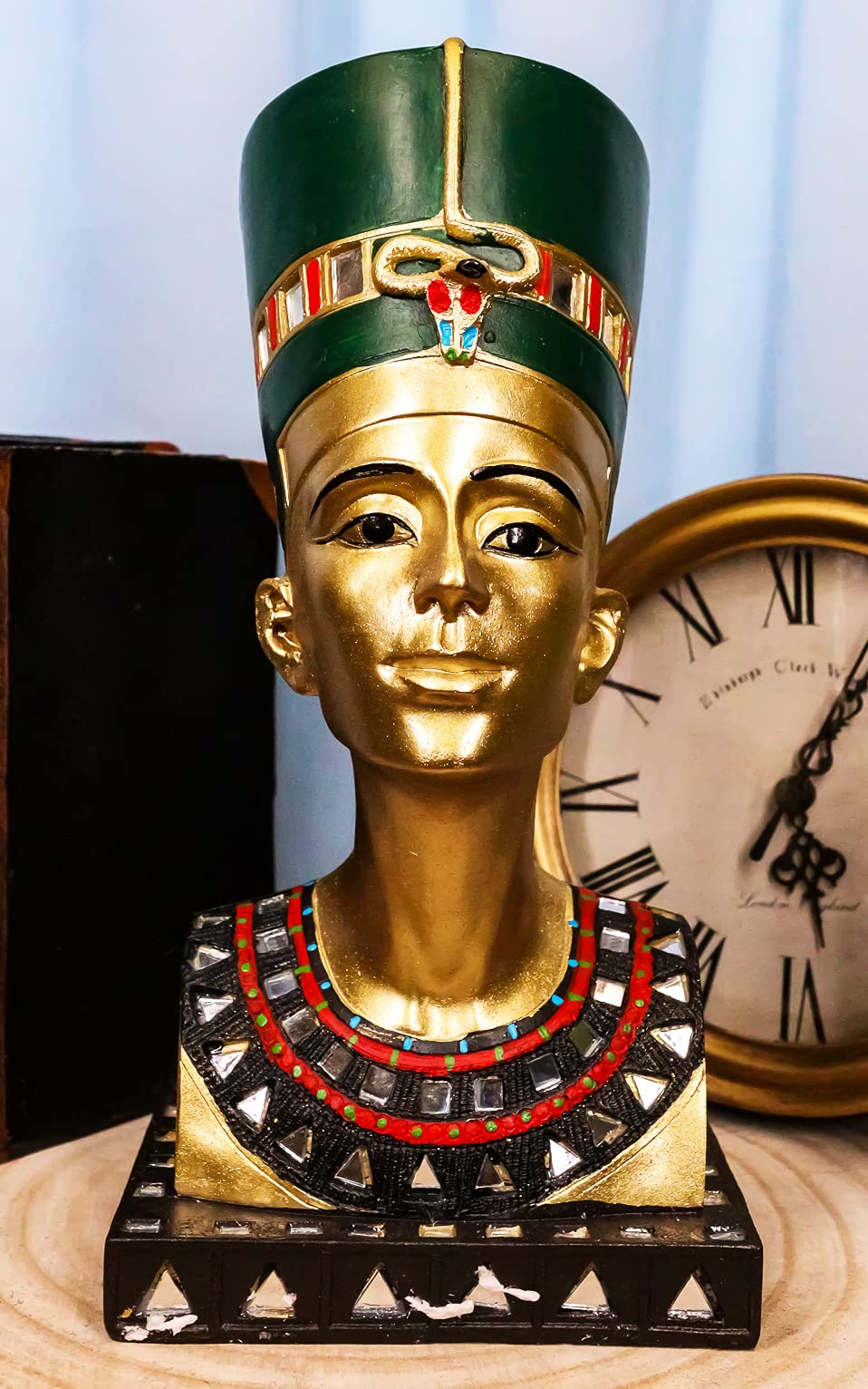 Amazon.com: Ebros Golden Ancient Egyptian Queen Nefertiti Bust