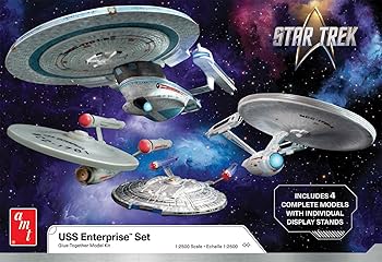 Amazon | AMT スタートレック US.S.エンタープライズ 4艦セット 1:2500