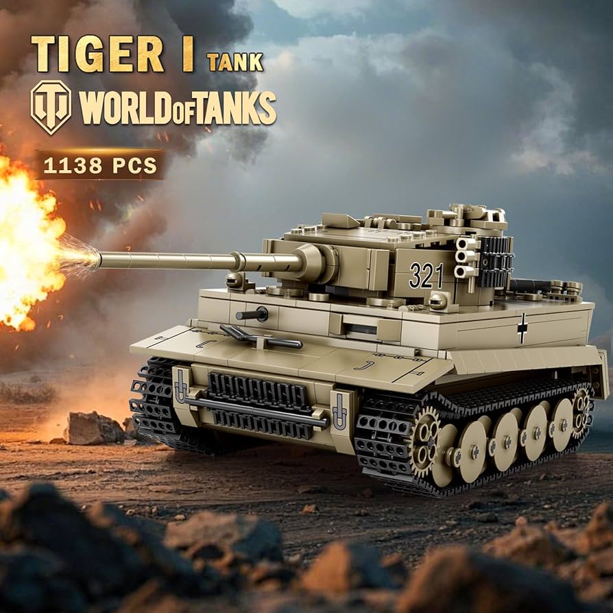 Amazon.com: Reobrix Tiger I Tank Building Block Set for Adult,WW2