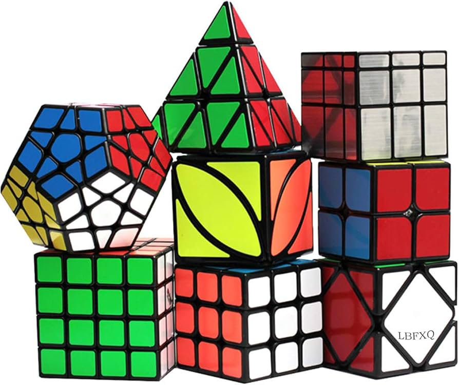 Amazon.co.jp: 8点セットルービックスキューブパズル専門教育玩具簡単