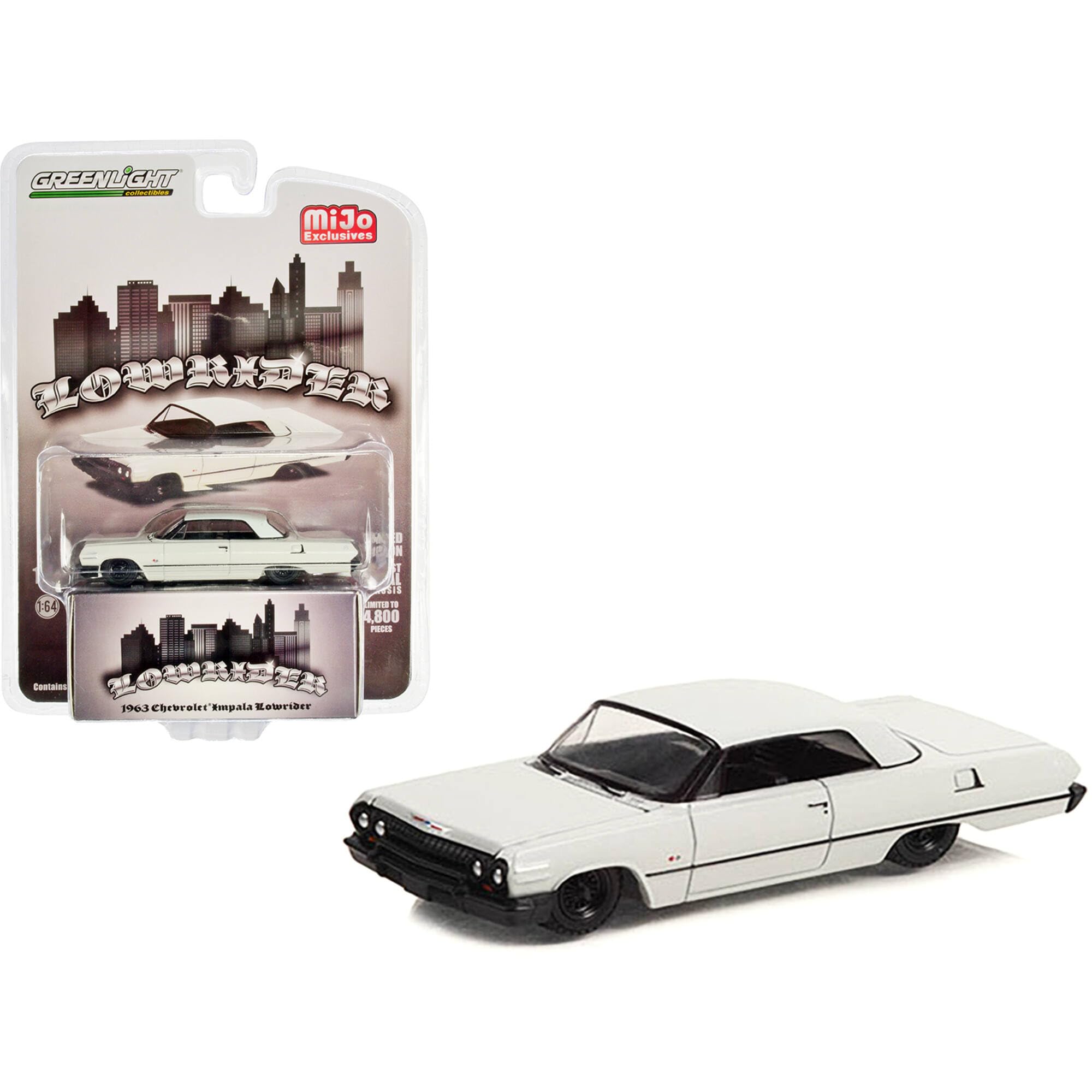 Amazon.com: 1:64 Greenlight MIJO Lowriders 1963 Chevy Impala ss GY