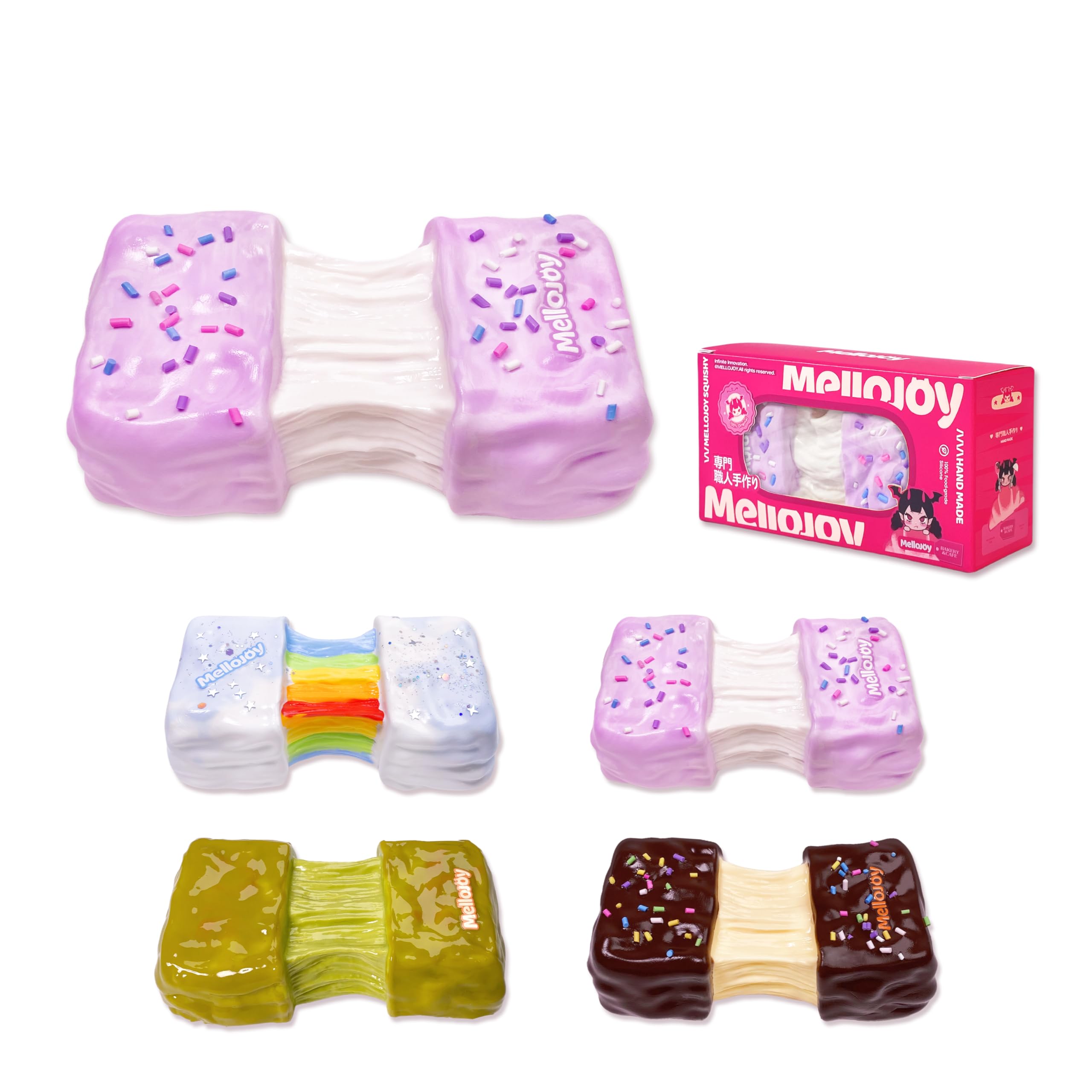 Amazon | Mellojoy - 伸びるチーズ スクイーズトイ ブラインドボックス