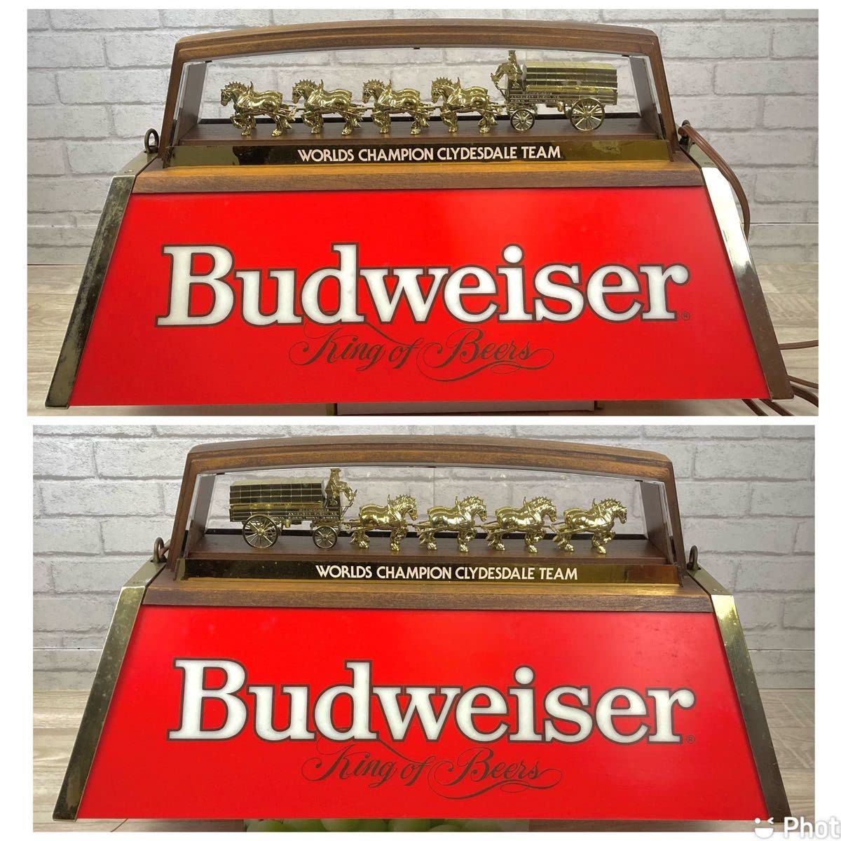 98 バドワイザー ビリヤード ランプ ガレージ ビンテージ 希少