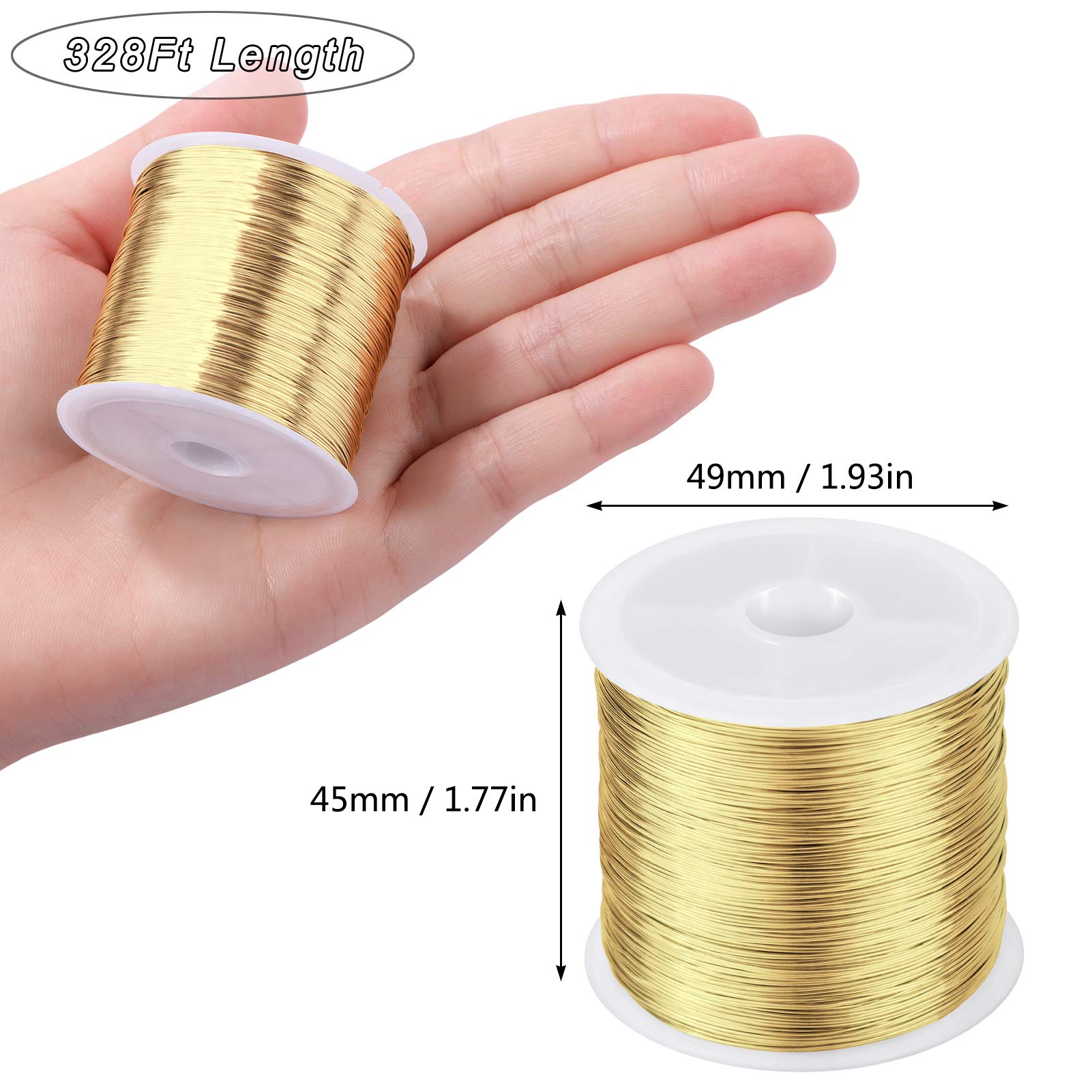 Amazon.com: MIKIMIQI Jewelry Wire - 328Ft, 26 Gauge, Tarnish