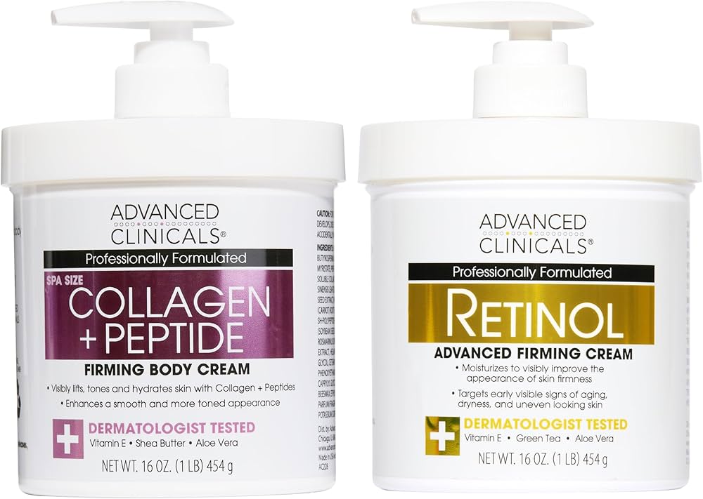 Amazon.com : Advanced Clinicals Retinol Cream + Collagen Peptides